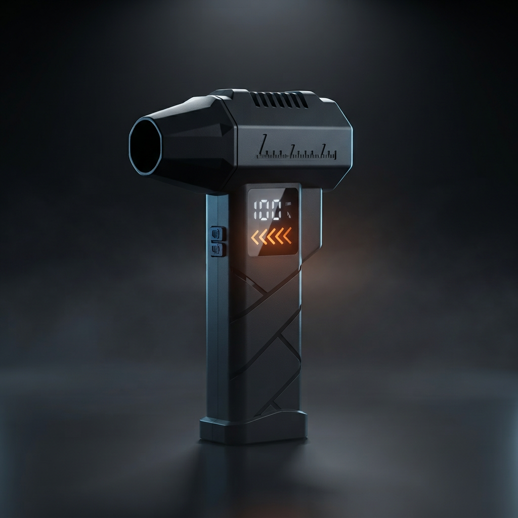 Jet blower on a dark background