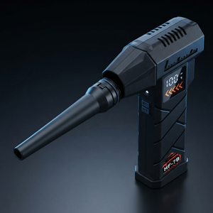 Jet blower with a long nozzle attached